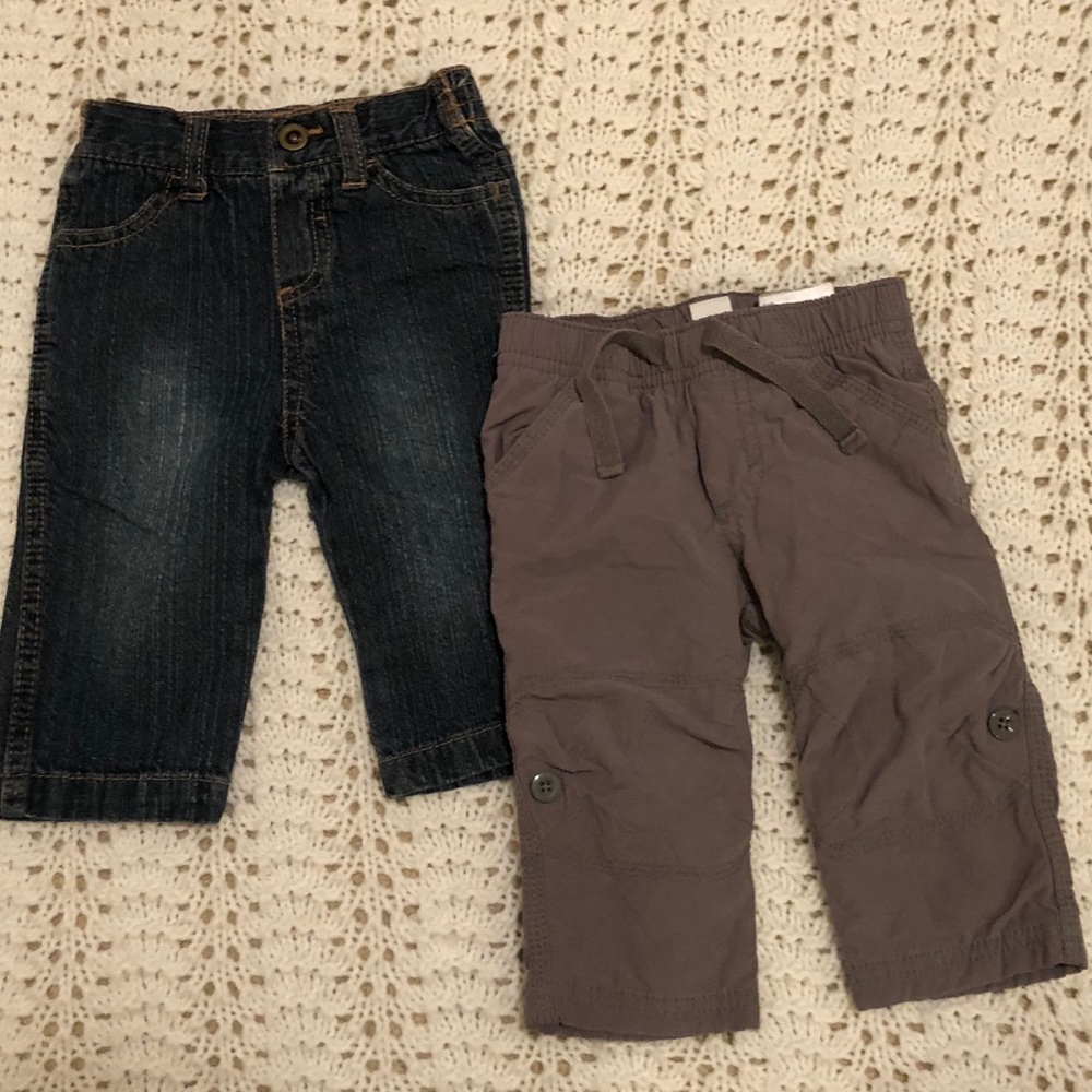 9 month jeans and 6-12 month Old Navy pants